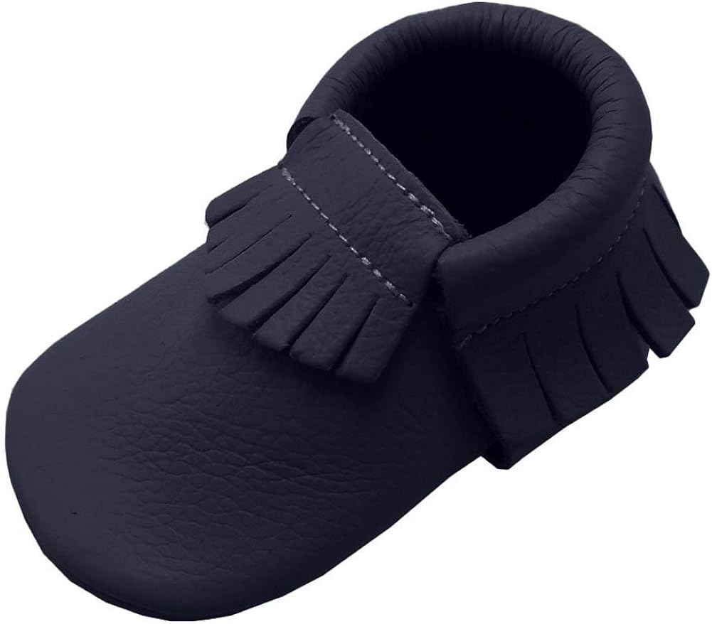 Yihakids Baby Moccasins Genuine Leather Infant Toddler Moccsin with Soft Sole.