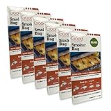 Smoker Bags - Set of 6 Alder Smoking Bags for Indoor or Outdoor Use - Easily Infuse Natural Wood Flavor
