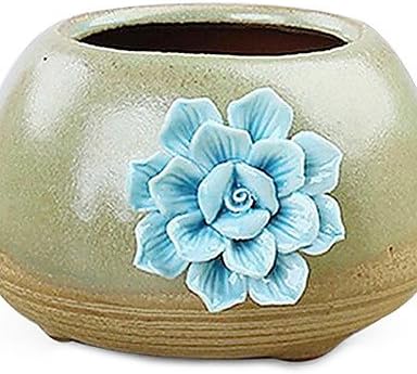YSDSS Creative Garden Cement Crafts Home Furnishing Decoration Artificial Flowers Vases/Flowerpot JTGM