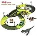 iLifeTech Dinosaur Race Track Car Toys 165pcs Jurassic World Track Car Sets for 3-12 Years Old Boys and Girls Gift