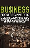 Business: From Beginner to Multimillionaire CEO, the Reasons Why Some Make it and Some Don't (Business books, plans, adventures, business model generation, ... management, business communication)
