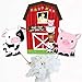 Big Dot of Happiness Farm Animals - Barnyard Baby Shower, Birthday Party Centerpiece Sticks - Table Toppers - Set of 15