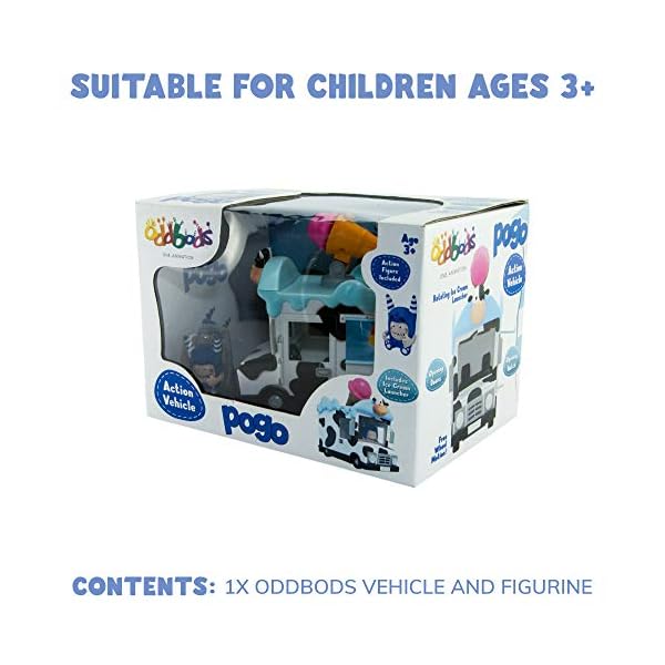 Oddbods-Action-Vehicle-Pogos-Ice-Cream-Truck-Push-Powered-Toy-Car-For-Kids-With-Rotating-Mini-Ice-Cream-Launcher-Functioning-Hatch-Comes-With-Truck-Pogo-Action-Figurine-Ages-5 Oddbods Action Vehicle - Pogo's Ice Cream Truck - Push Powered Toy Car For Kids With Rotating Mini Ice Cream Launcher & Functioning Hatch, Comes With Truck & Pogo Action Figurine, Ages 5+