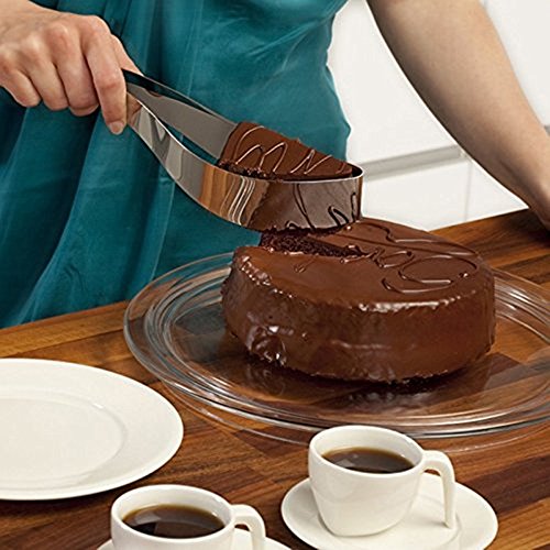 Enbar Stainless Steel Cake Slicer, Cake Server Stainless Steel Perfect cake, pie and pastry