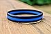 Thin Blue Line Silicone Bracelet Police Support Law Enforcement Memorial Wristband