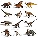 IQ Toys 12 Piece Large Assorted Dinosaurs Highly Detailed Realistic Looking to Last