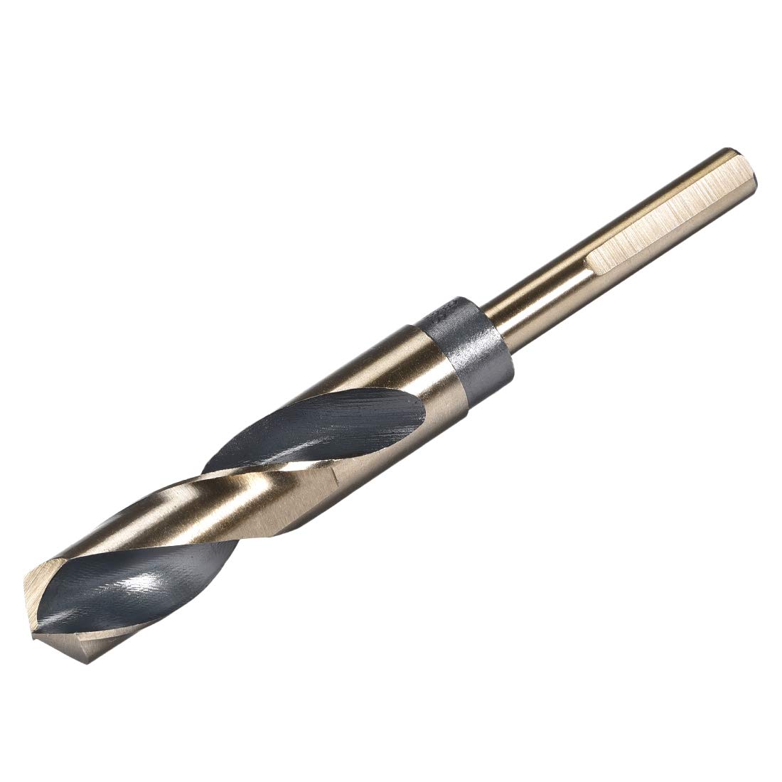 uxcell Reduced Shank Twist Drill Bits 19mm High Speed Steel 4341 with 10mm Shank for Stainless Steel Alloy Metal Plastic Wood