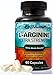 Extra Strength L-Arginine - Nitric Oxide Booster Supplement, 1300mg L-Citrulline Malate Pills, AAKG, Beta Alanine, Great Pre Workout to NO Boost Muscle Growth, Vascularity & Energy in Men, 60 Capsules