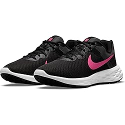 Nike Women's Race Running Shoe, Black Hyper Pink