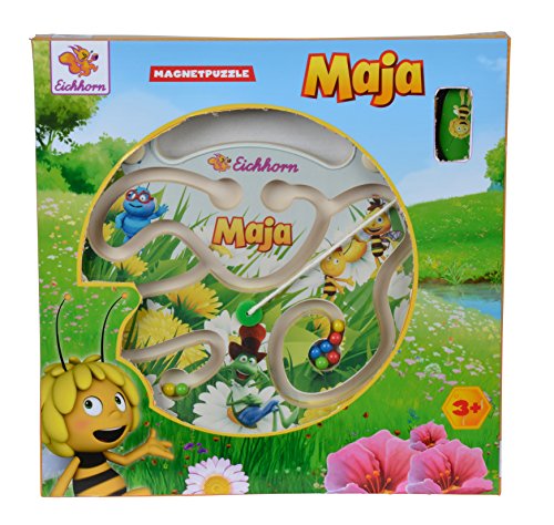 Eichhorn 109345407 - Biene Maja Magnetpuzzle, 24x24cm, Motorik/ Geschicklichkeitsspiel – Bild 4