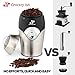 Electric Coffee Grinder Blade Mill - Small & Compact Simple Touch Automatic Grinding Tool for Whole Beans, Herbs, Pepper, Salt & Nuts - Safe, No-Mess Counter Top Appliance - Great Coffee Gift Idea