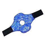 Knee Ice Pack for Joint and Muscle Pain Relief and Swelling - Hot Cold Compress by Perfecore - Torn ACL, MCL, Meniscus Injury Treatment, Arthritis - Reusable with Cloth Backing and Velcro Straps