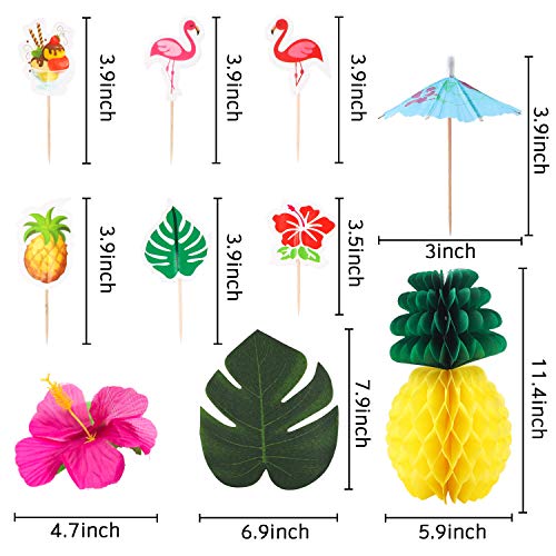 2 Tropical+Hawaiian+Decoration+Supplies+Pineapples