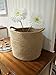OrganizerPro Jute Storage Baskets Dual Handles Woven Storage Basket Floor Bin Pot Plant Cover Basket Belly Baskets Rope Basket, Nursery Baskets & Baby Room Baskets, Planter Basket