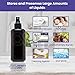 Infinity Jars 200 Ml (6.7 fl oz) Black Ultraviolet Glass Fine Mist Spray Bottle Cleaning Products Refillable Containers Homemade Perfume Blends Room, Sprays Bath Beauty Hair, Screw Top Bottles