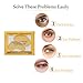 24k Gold Eye Pads-30 Pairs Collagen Eye Mask Powder Crystal Gel For Anti-Aging & Moisturizing Reducing Dark Circles, Puffiness, Wrinkles by INSANY