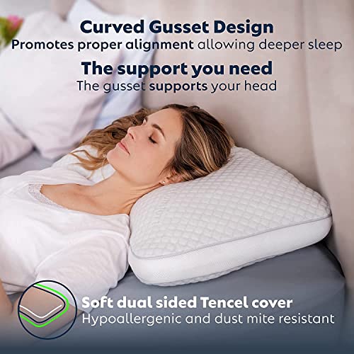 Curved Pillow Adjustable Side Sleeper Pillow for Neck and