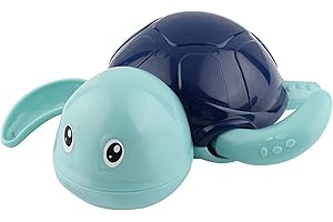 Cartoon Turtle Design Multifunctional Baby Bath Thermometer for Baby Showers,Measure Room Temperature (Blue)