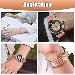 Stainless Steel Mesh Watch Band for Men Women,Quick