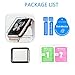 GEMYON Compatible with iWatch 42mm Screen Protector，Tempered Glass Screen Cover for iWatch Series 1 2 3 Full Coverage 3D Curved, 0.26mm Ultra-Thin Cystal Clear Hard Cover Anti-Scratch Bubble Free