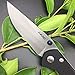 Land Folding Pocket Knife Outdoor Knife with Clip 910 12C27 Blade G10 Handle EDC Tool(Black G10 Handle)