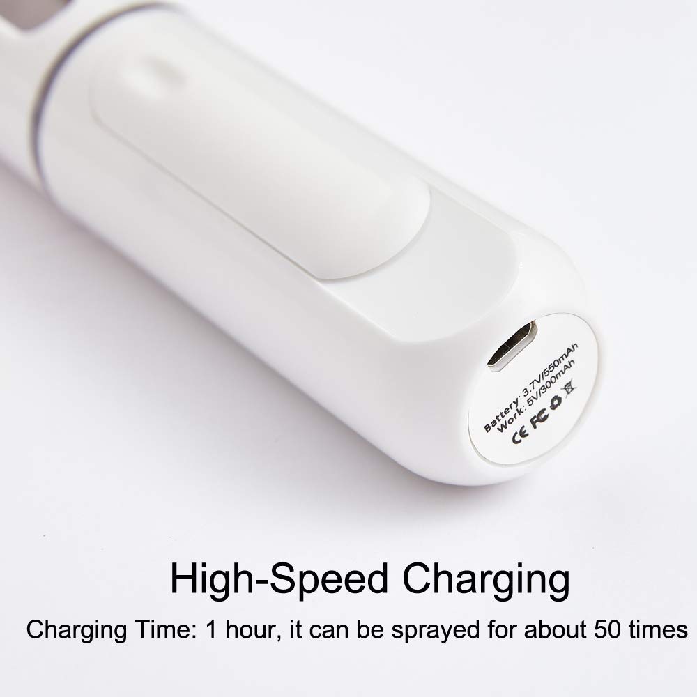 UrChoice Nano Facial Mister, Cool Mist Facial Steamer Handy Mist Sprayer Moisturizing & Hydrating for Skin Care, Makeup, Eyelash Extensions (New Version): Beauty