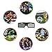 2 Packs 3D Active Shutter Bluetooth Glasses for Samsung UN60ES7500 UN60ES7100 UN55ES6900 UN55ES6580 UN65ES6550 UN55EH6070 UN40EH6030 UN60ES8000 UN46ES7550 UN55ES7500 UN55ES7100 UN40ES6580 UN50ES6500 3D TVs Black