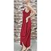 QIYUN.Z Red Spaghetti Strap Deep V Backless Sleeveless Casual Loose Rompers Jumpsuit