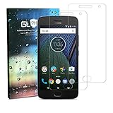 [2 Pack] Zeesa Moto G5 Plus Screen Protector, Tempered Glass Screen Protector for Motorola Moto G5 Plus - [2.5D] [9H Hardness] [Premium Clarity] [Anti- Scratch] [Bubble-Free Installation]