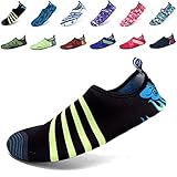 EQUICK Aqua Shoes quick dry Sports Water Socks with Holey Ventilation Sole Men Women Kids Pool