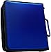 Case-it Universal Zipper Binder | 2-Inch O-Rings, 13-Inch Laptop/Tablet Padded Pocket, 400 Sheet Capacity, Multiple Storage Pockets & Shoulder Strap | School & Office Organizer | LT-007 Blue