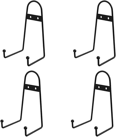 Tincogo 6 Inch Medium Black Metal Wall Mount Display Easel Plate Hanger Vertical Plate Stand Holders solar surgical center