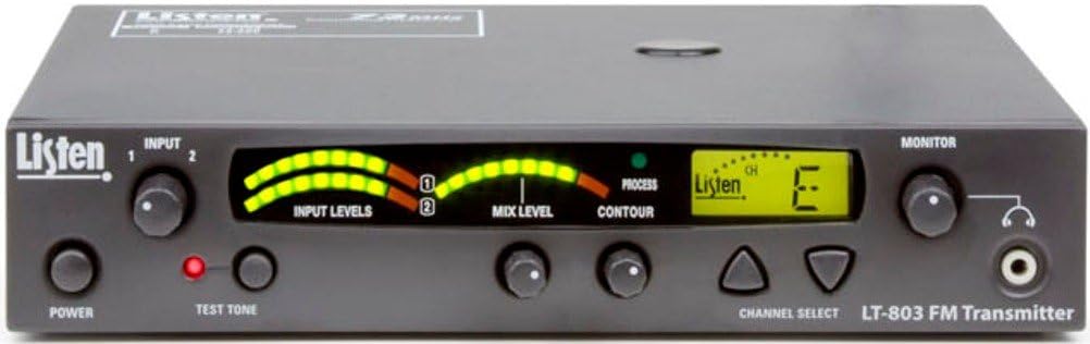 ListenTechnologies LT-803-072-01 Stationary 3-Channel RF Transmitter, 72 MHz