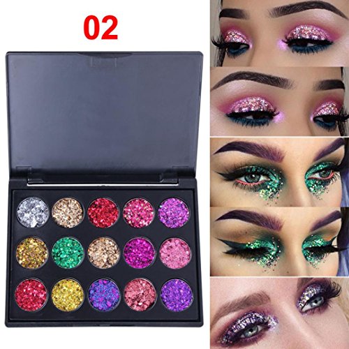 Botrong Shimmer Glitter Eye Shadow Powder Palette Matte Eyeshadow Cosmetic Makeup (B)
