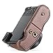 MegaGear Panasonic Lumix DMC-GX85, DMC-GX80 (12-32mm) Ever Ready Leather Camera Case and Strap, with Battery Access - Dark Brown - MG1301