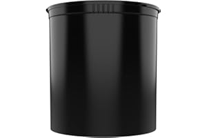 DRAGON CHEWER 90 Dram CR Plastic Packaging Pop Top Containers - Child Resistant Travel Holder Vial Bottles - 60 qty (Black)