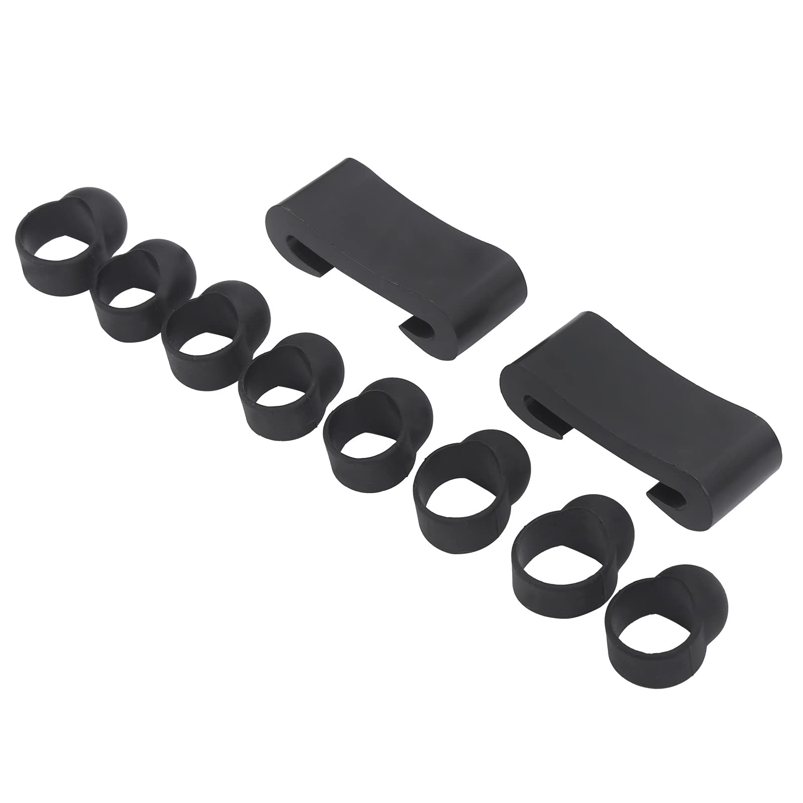 8 Pcs Steel Tongue Drum Finger Sleeves Silicone Drum Finger Pick Knocking Playing Finger Cover Drumstick Holder Storage Box for Percussion Instrument Handpan