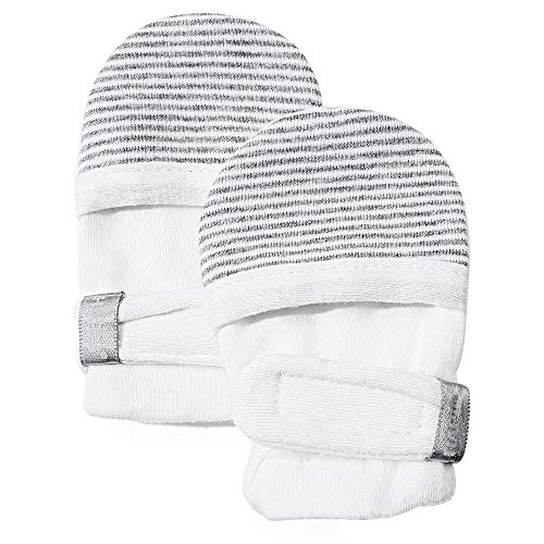 HAPIU Baby No Scratch Mittens,Newborn Baby Mittens,Gray Stripe,36