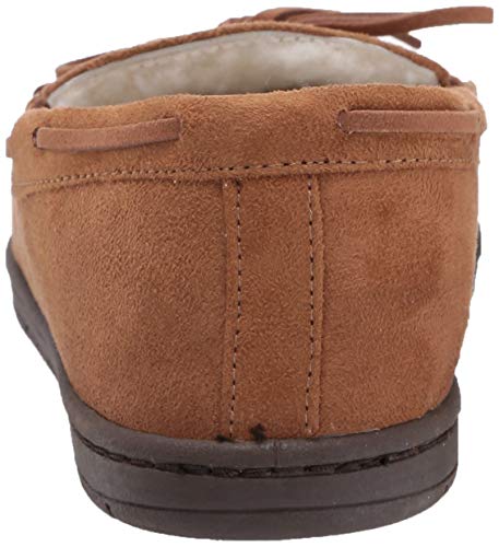 FOCO NCAA Tennessee Volunteers Mens College Team Logo Moccasin Slippers, Tan, Small (7-8)