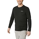 Eddie Bauer Men's Active Tee Crewneck Moisture Wicking Long Sleeve T-Shirt - Black Large