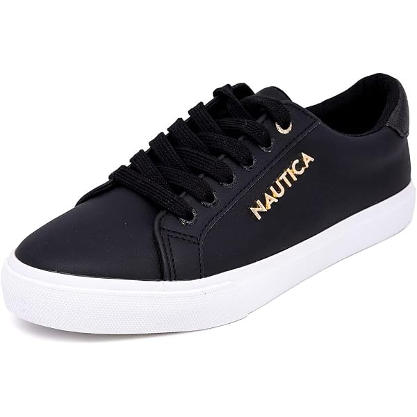 Nautica Nitara – Sneaker Donna Fashion Casual, Slip-On, Colore Bianco, Taglia 9, Suola Piatta