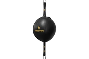 Meister SpeedKills Double-End Leather Speed Bag w/Bungees & Lightweight Latex Bladder