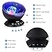 Boomile Remote Control Ocean Wave Projector for Baby, 12 LED &7 Colors Night Light with Built-in Mini Music Player for Living Room and Bedroom(Black)