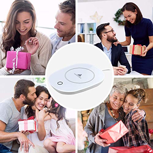 Coffee Warmer, ROFAKU Coffee Mug Warmer for Desk Cup Warmer with Automatic shut off for Office Home Use Gift Beverage Candle Wax Cup Warmer Heating Plate (Up To 131F/55C) for Coffee Milk Tea Heater - Thumbnail 6