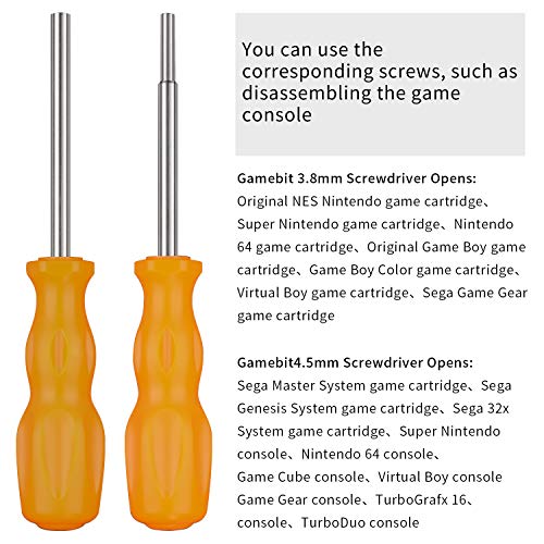 Taessv 9 pcs Professional Triwing Screwdrivers Professional Tool Kit for Nintendo NES Game Cartridge, Security Screw Driver Game Bit Set for NS Switch 3DS Wii - Thumbnail 5