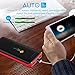 EC Technology Portable Charger 22400mAh Power Bank Ultra High Capacity 3 USB Chargring External Cell Phone Battery Pack with Auto IC and Flashlight for iPhone Android Phone Tablets