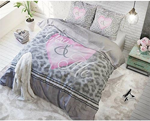 Sleeptime – Bedding/Bed Covers You & me – 200x200cm – with 2 Pillowcases 80x80cm