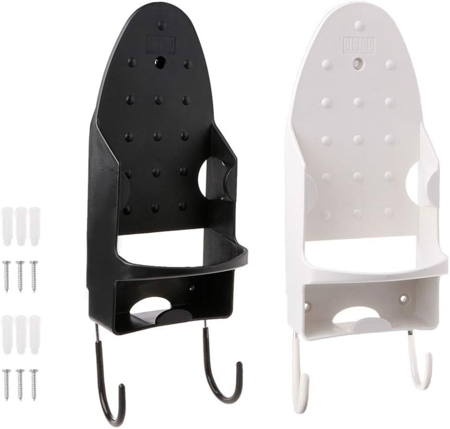 CH Ironing Boards - Wall Mounted Iron Rest Stand Heat Resistant Rack Hanging Ironing Board Holder Home Dryer Black - Irons Hang Press Choice Prime Sleeve Rated Table Ironing Boards That Highest S