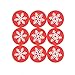 180 pcs 1.38 Inch Round Circle Kawaii Snowflakes Label Stickers Envelope Bag Seals Decorations Ornaments Party Supplies (20 Sheets) by Shxstore