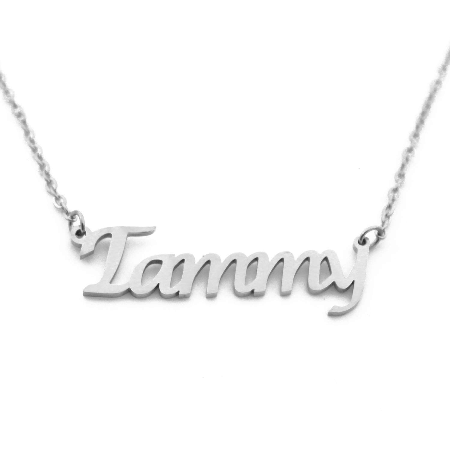 Kigu Name Necklace Tammy Personalised - Silver Tone Packaging